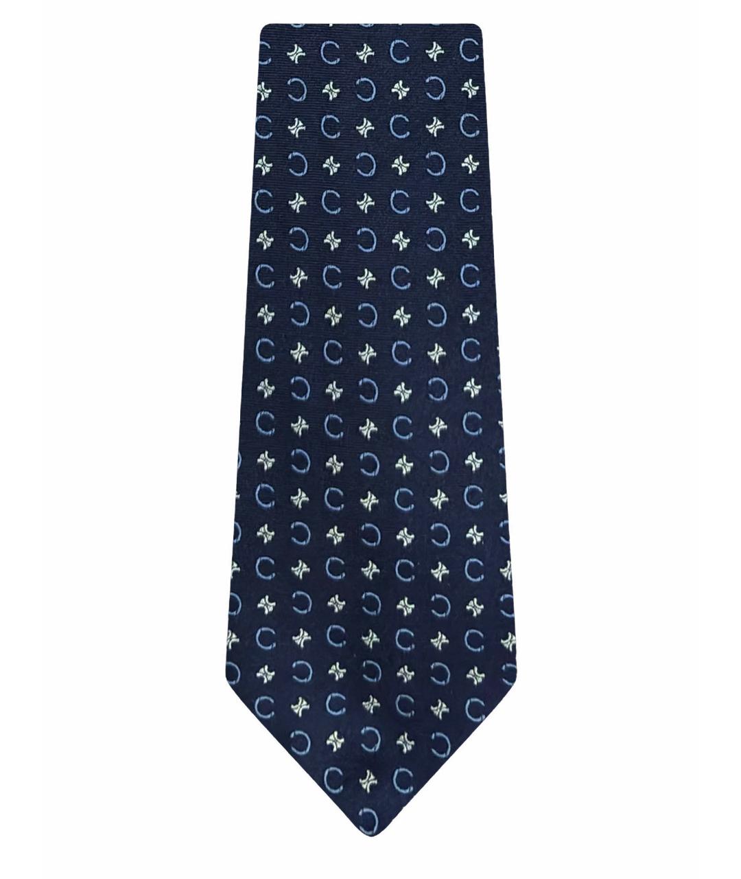 CELINE Темно-синий шелковый галстук, фото 1