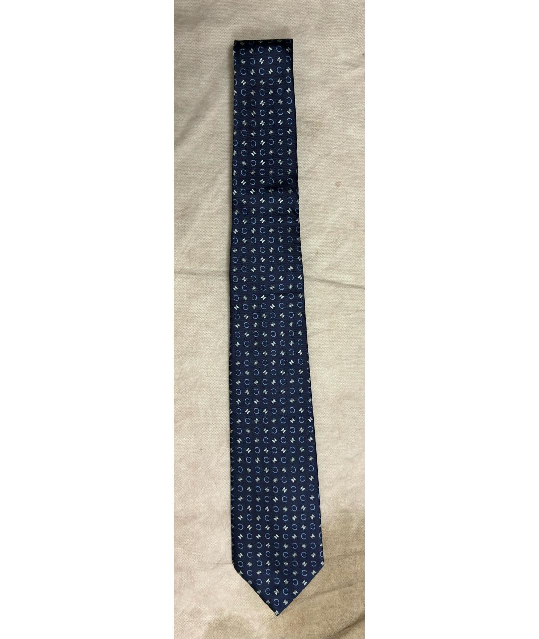 CELINE Темно-синий шелковый галстук, фото 4