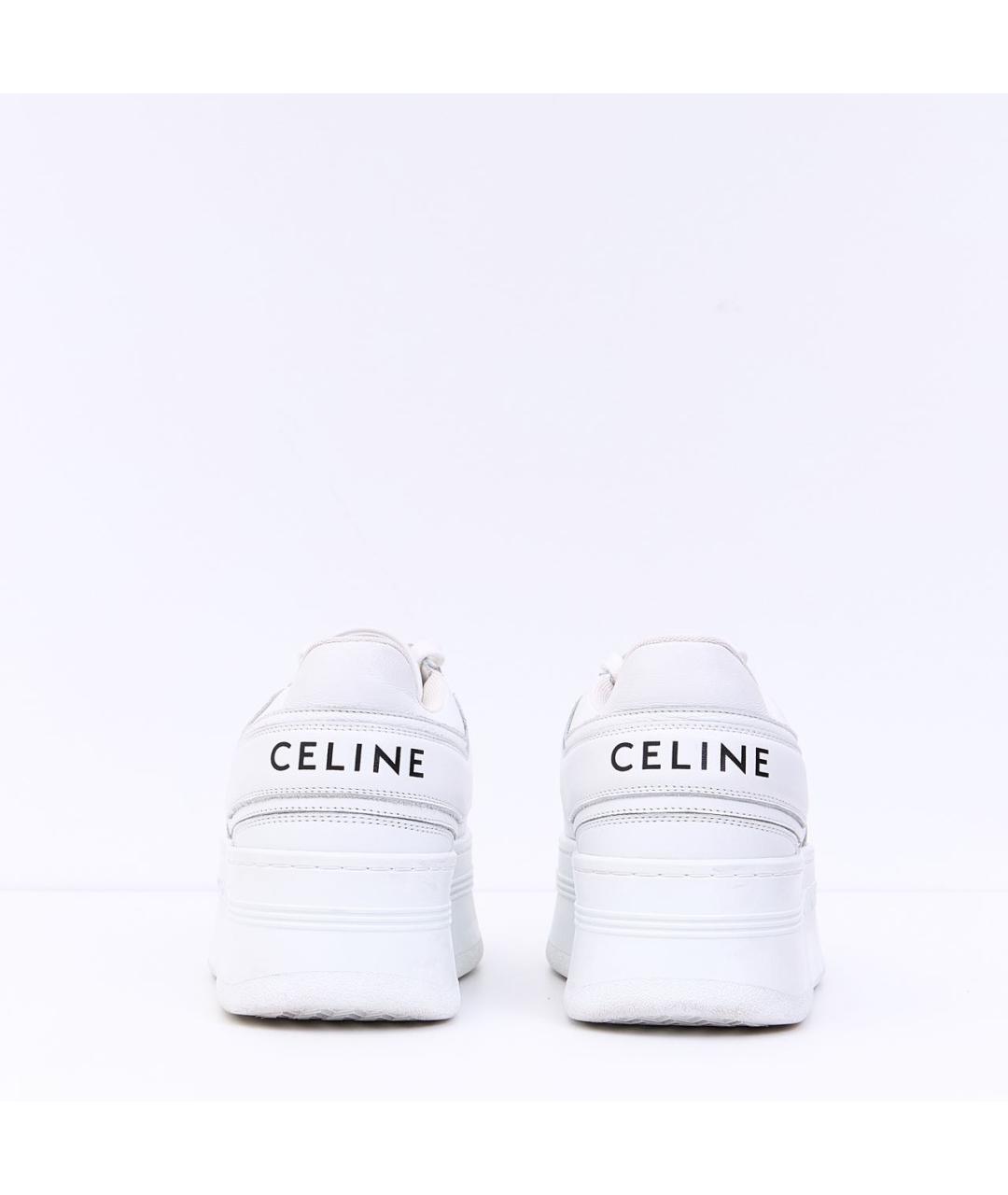 CELINE PRE-OWNED Белые кожаные кеды, фото 3