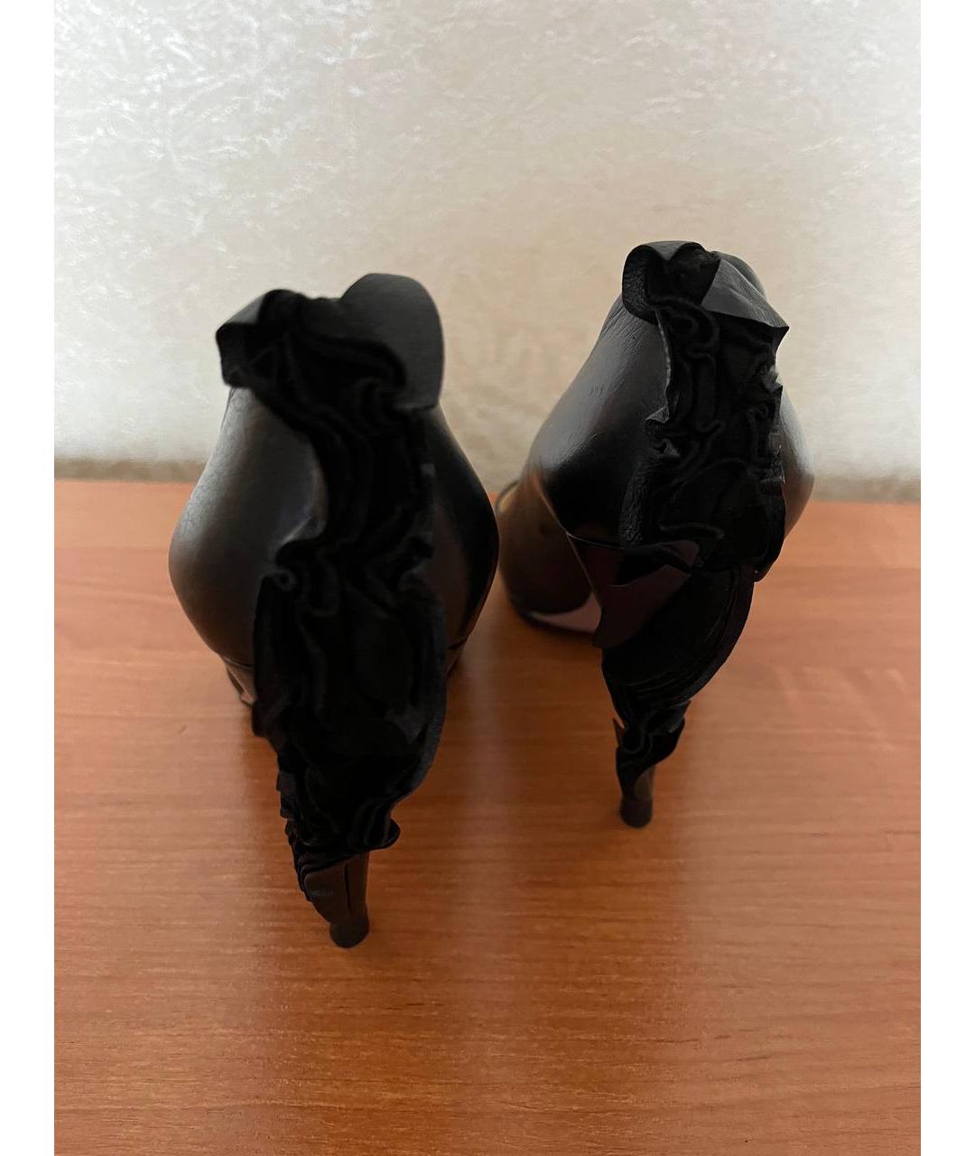PRADA Черные кожаные туфли, фото 4