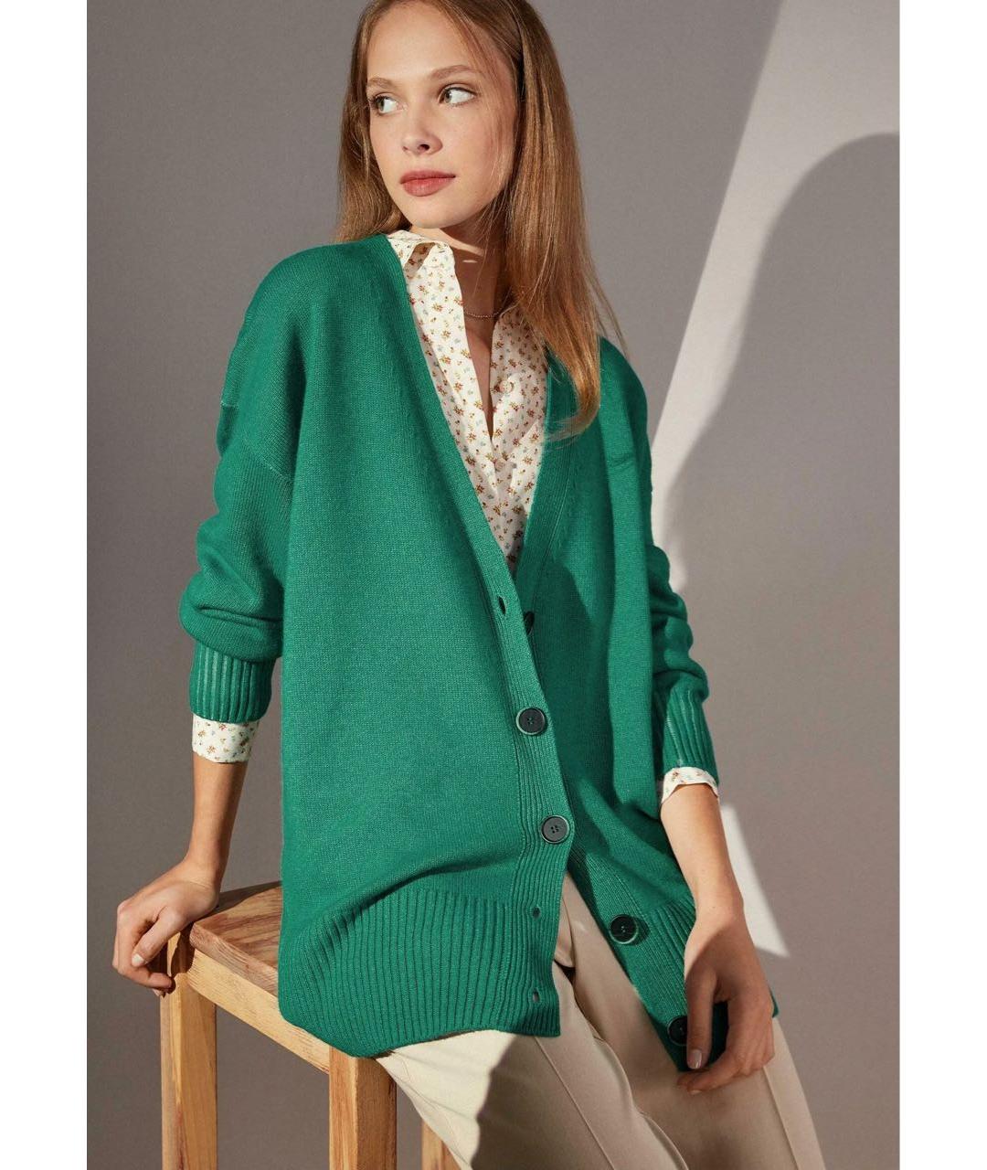 FALCONERI Зеленый кашемировый кардиган, фото 3