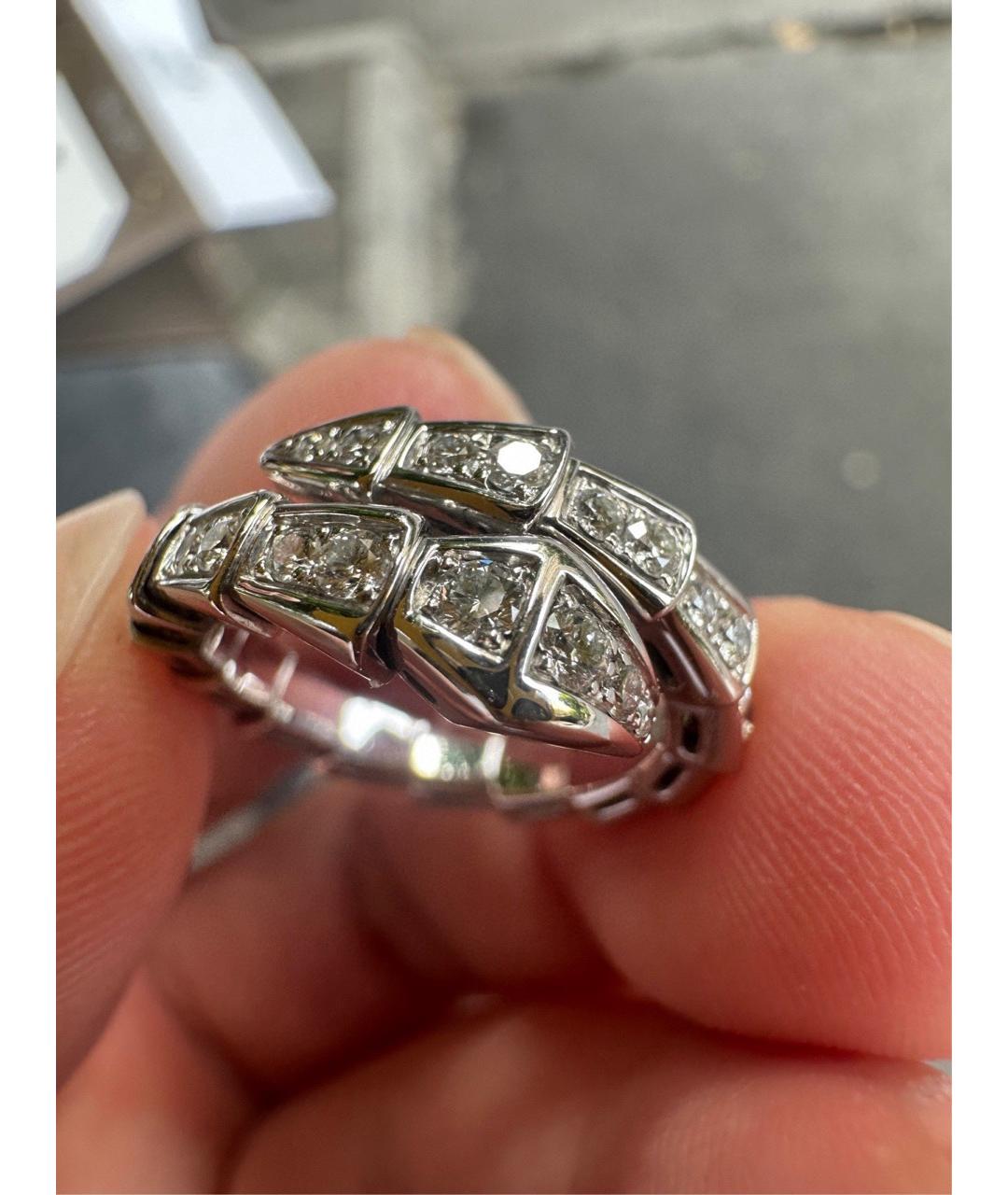 BVLGARI Серебряное кольцо из белого золота, фото 4