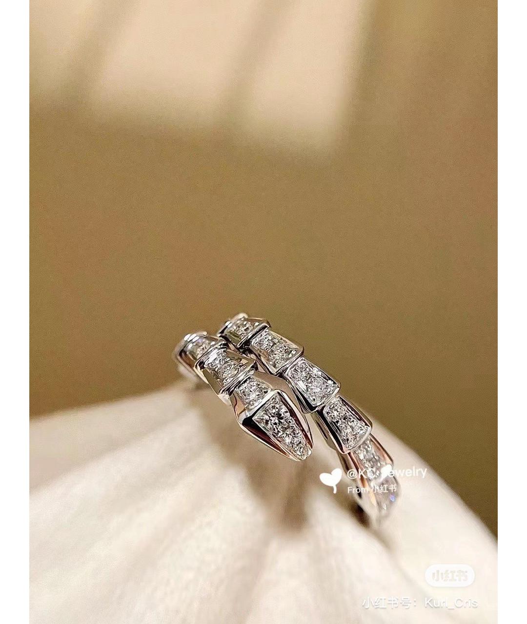 BVLGARI Серебряное кольцо из белого золота, фото 2