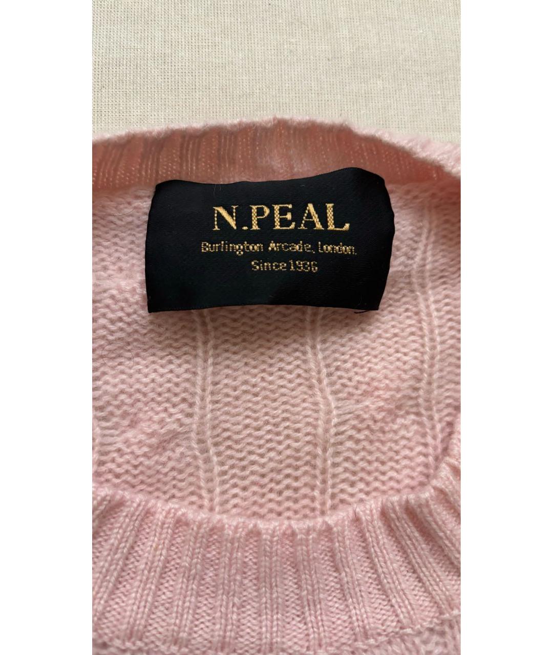 N.PEAL Розовый кашемировый джемпер / свитер, фото 3