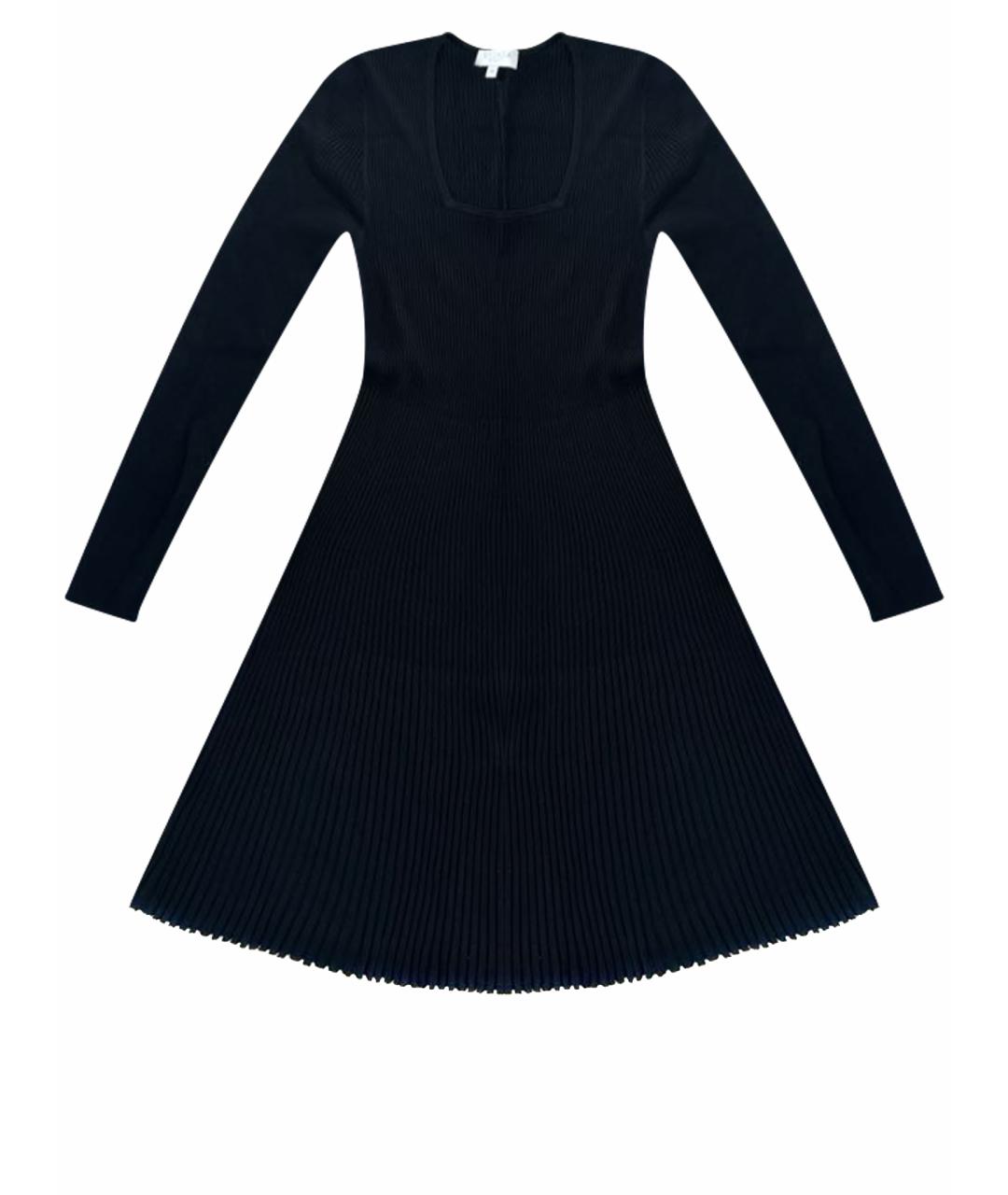 ESCADA Черное хлопковое повседневное платье, фото 1
