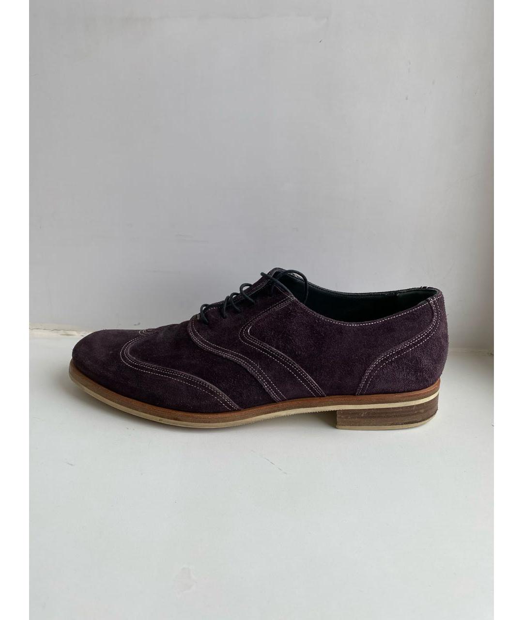 MORESCHI Фиолетовые замшевые туфли, фото 5