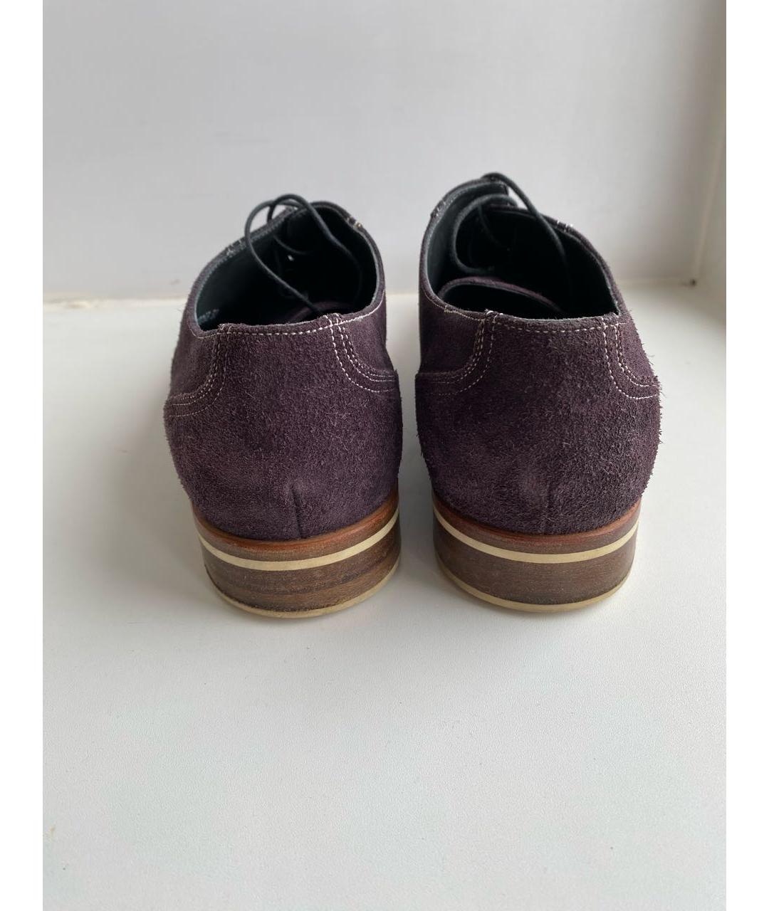 MORESCHI Фиолетовые замшевые туфли, фото 4