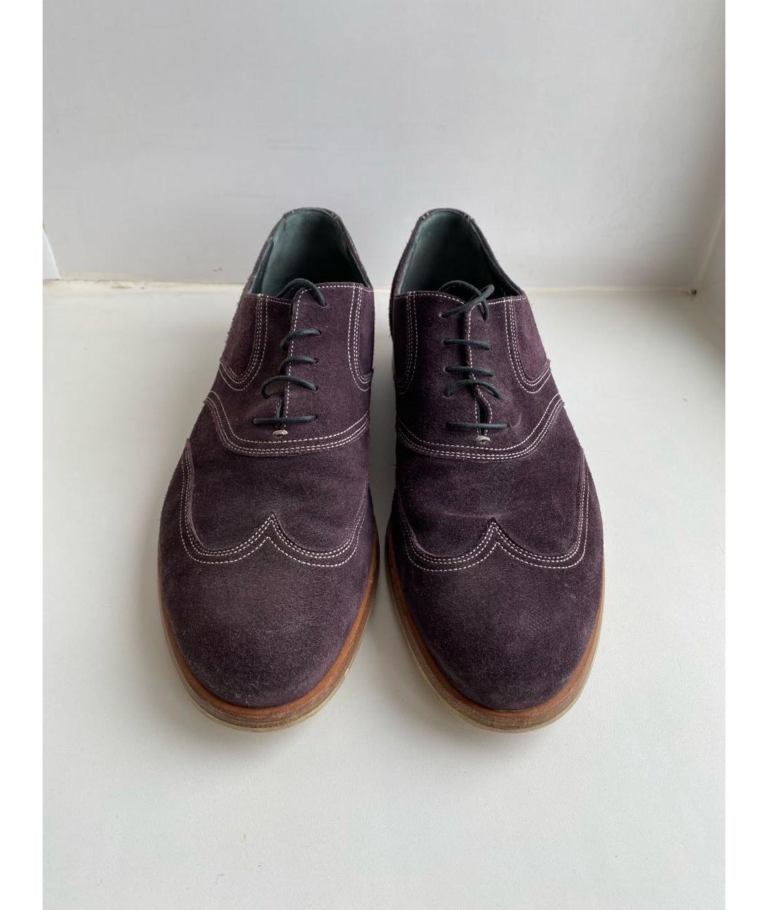 MORESCHI Фиолетовые замшевые туфли, фото 2