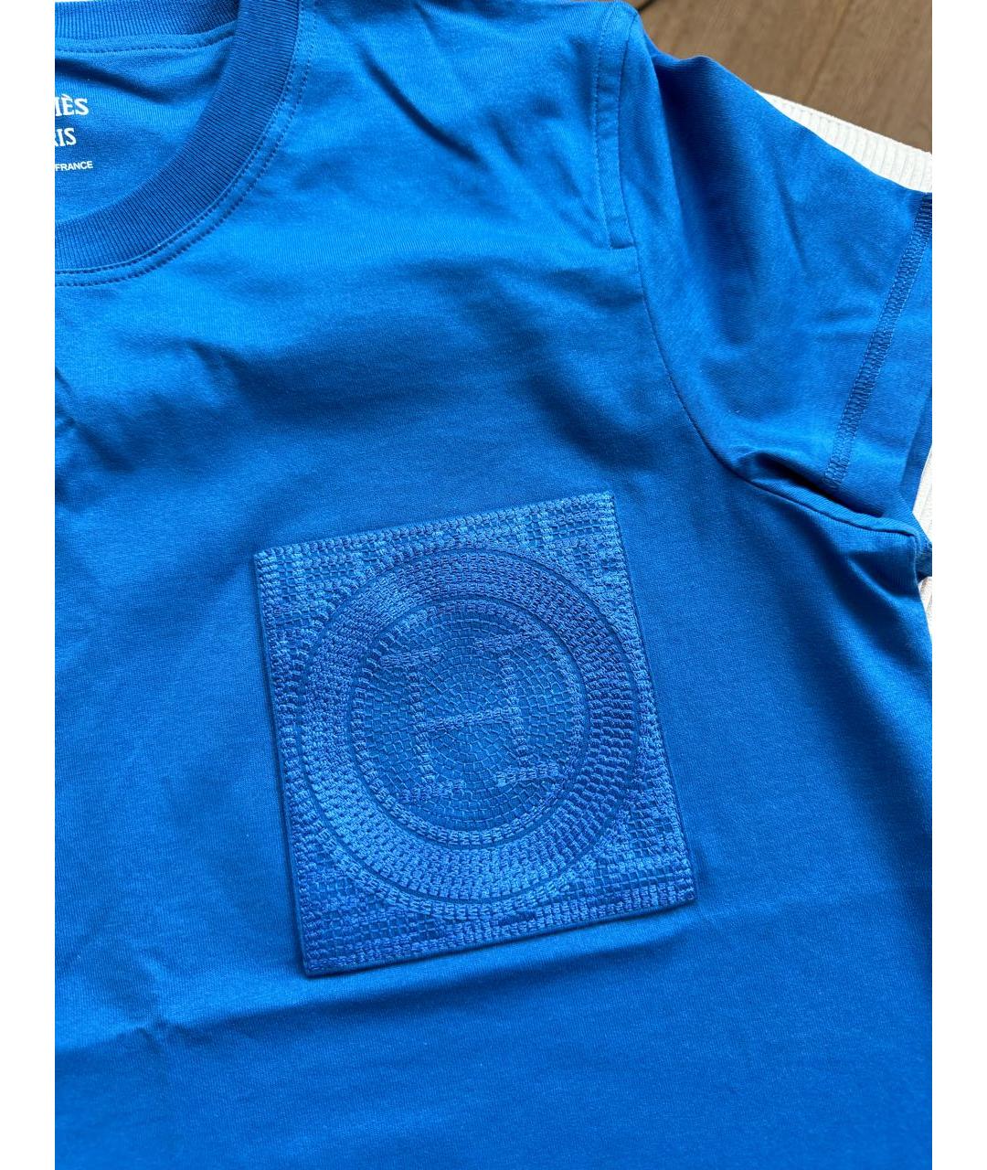 HERMES PRE-OWNED Синяя футболка, фото 2