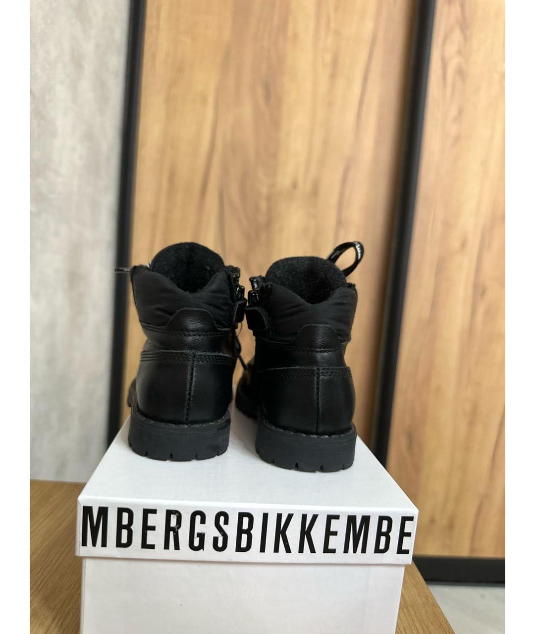 BIKKEMBERGS Черные кожаные ботинки, фото 4