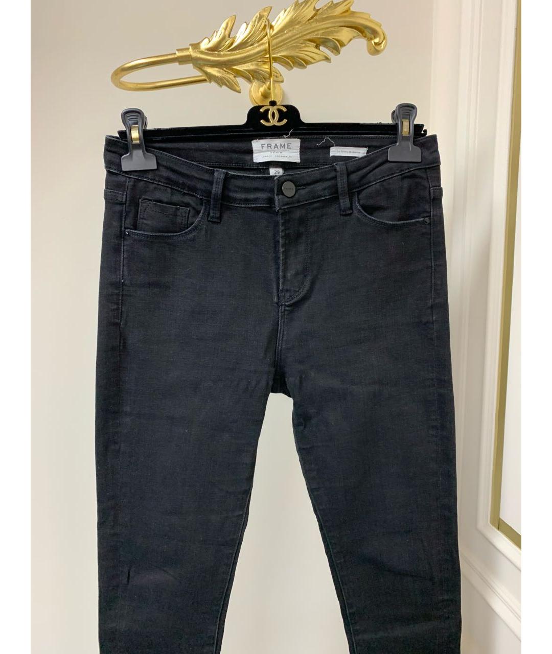 FRAME Черные джинсы слим, фото 3