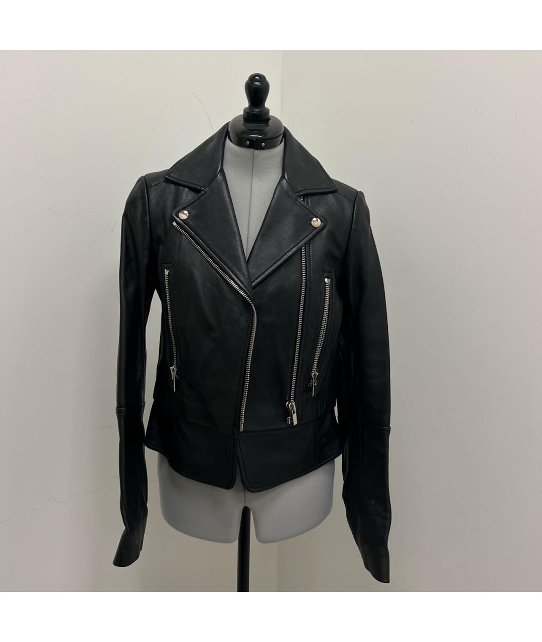 BALENCIAGA Черная кожаная куртка, фото 5