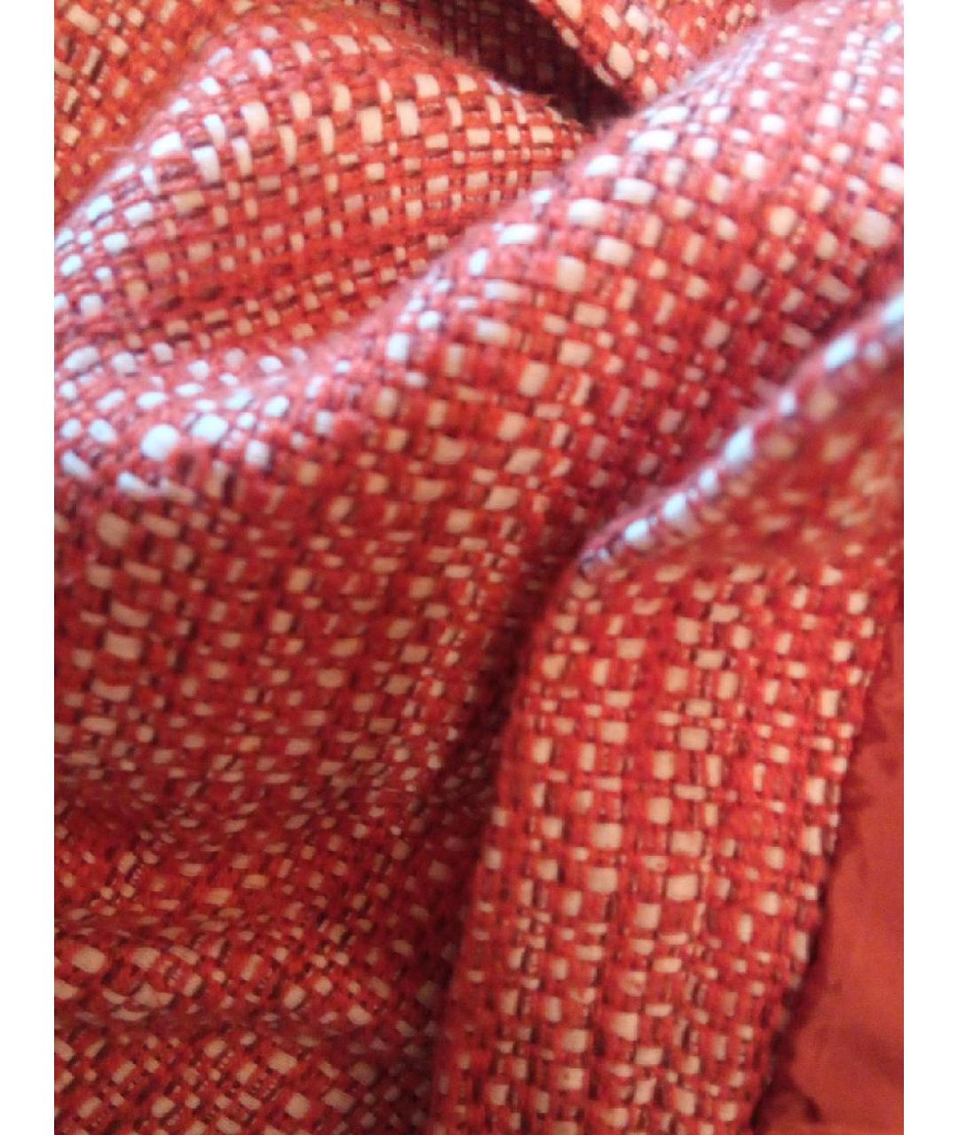BURBERRY Оранжевый хлопковый жакет/пиджак, фото 6