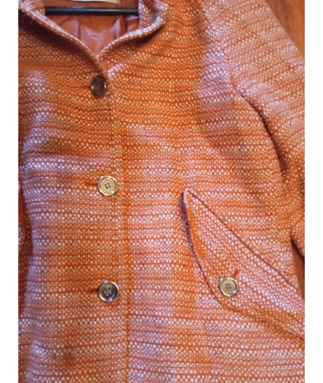 BURBERRY Оранжевый хлопковый жакет/пиджак, фото 4
