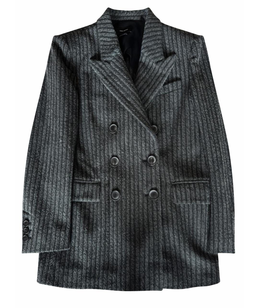 ISABEL MARANT Серый шерстяной жакет/пиджак, фото 1