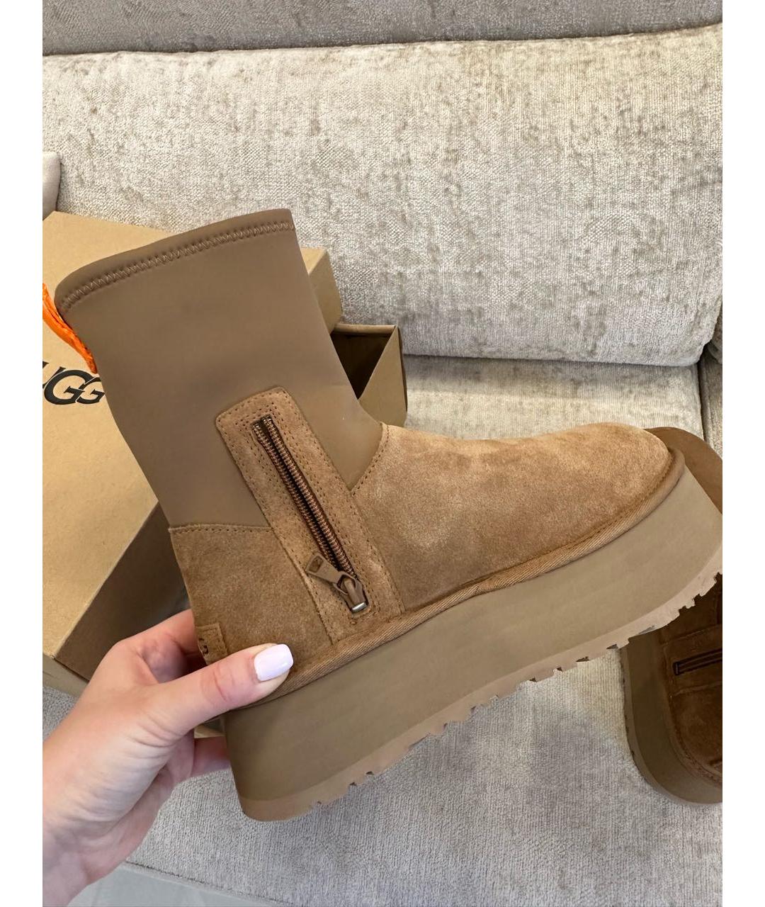 UGG AUSTRALIA Коричневые сапоги, фото 6