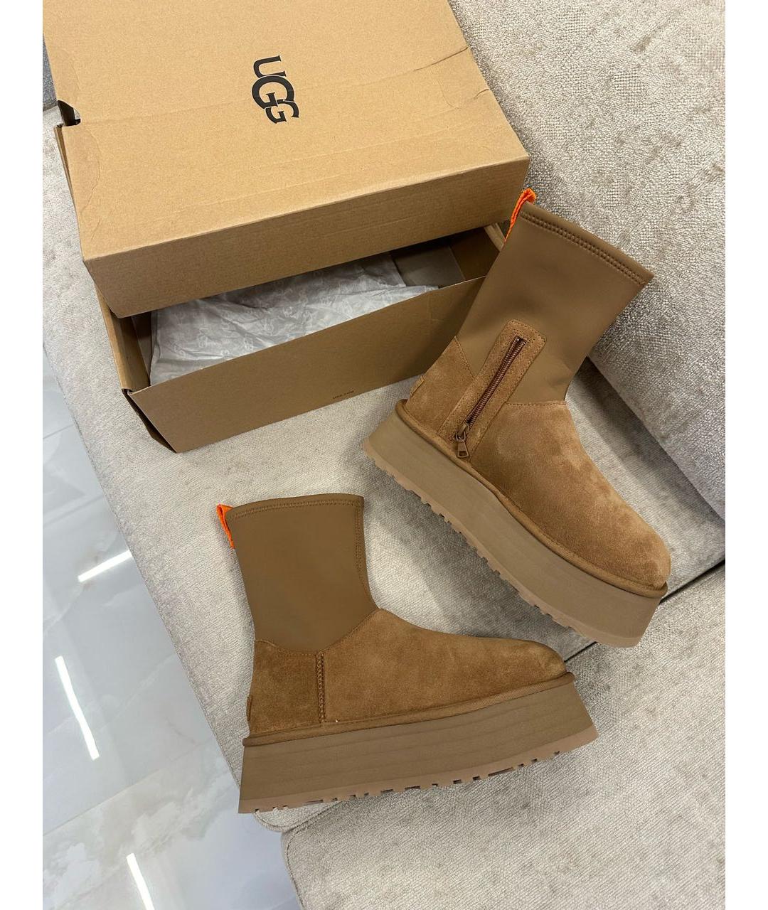 UGG AUSTRALIA Коричневые сапоги, фото 2