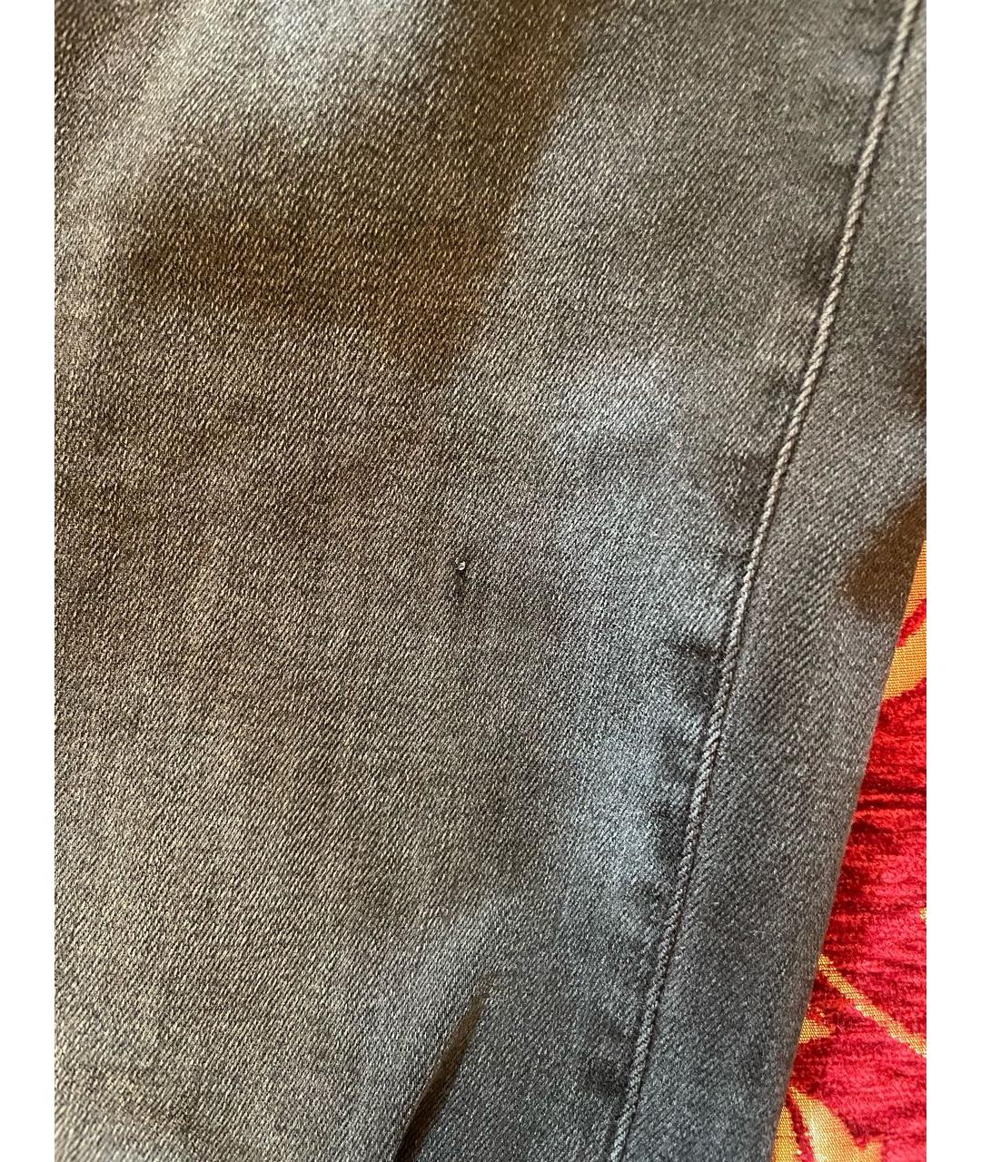 FRAME Антрацитовые хлопко-лиоцелловые прямые джинсы, фото 4