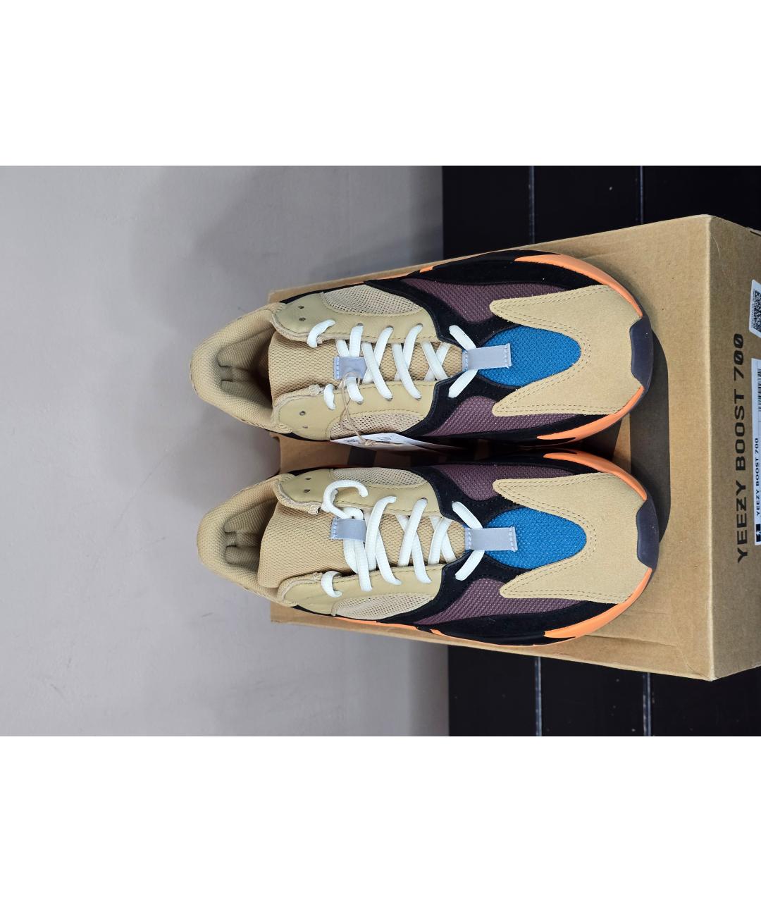 ADIDAS YEEZY Мульти замшевые низкие кроссовки / кеды, фото 2