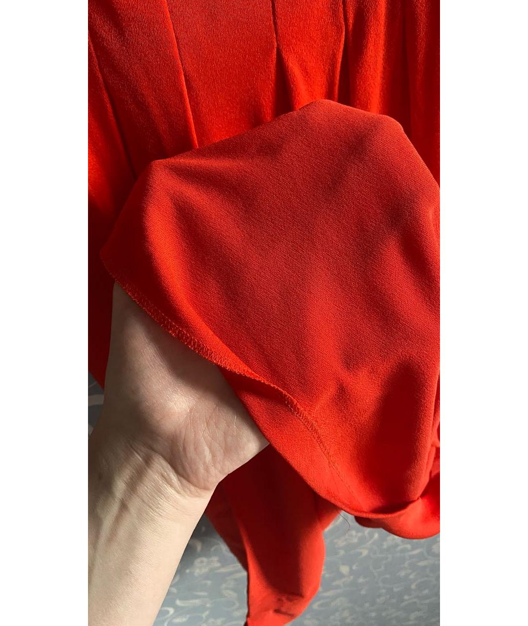 VALENTINO Красное вискозное коктейльное платье, фото 7