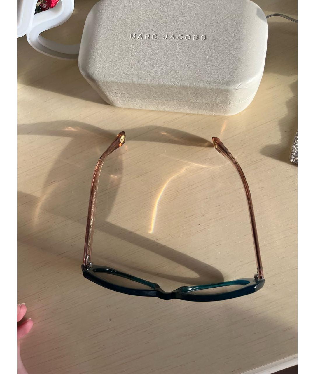 MARC JACOBS Бирюзовые пластиковые солнцезащитные очки, фото 3