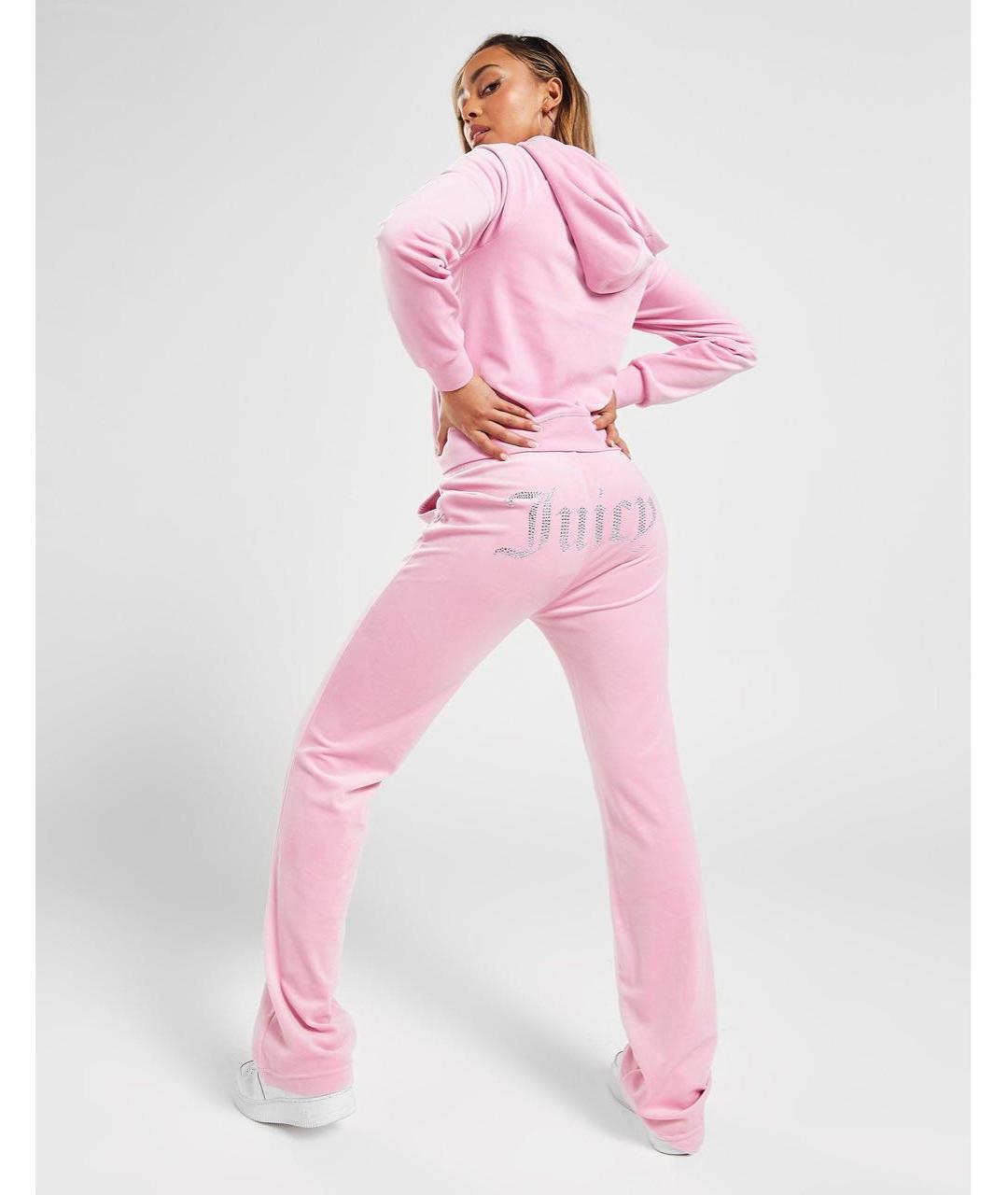 JUICY COUTURE Розовый полиэстеровый костюм с брюками, фото 8