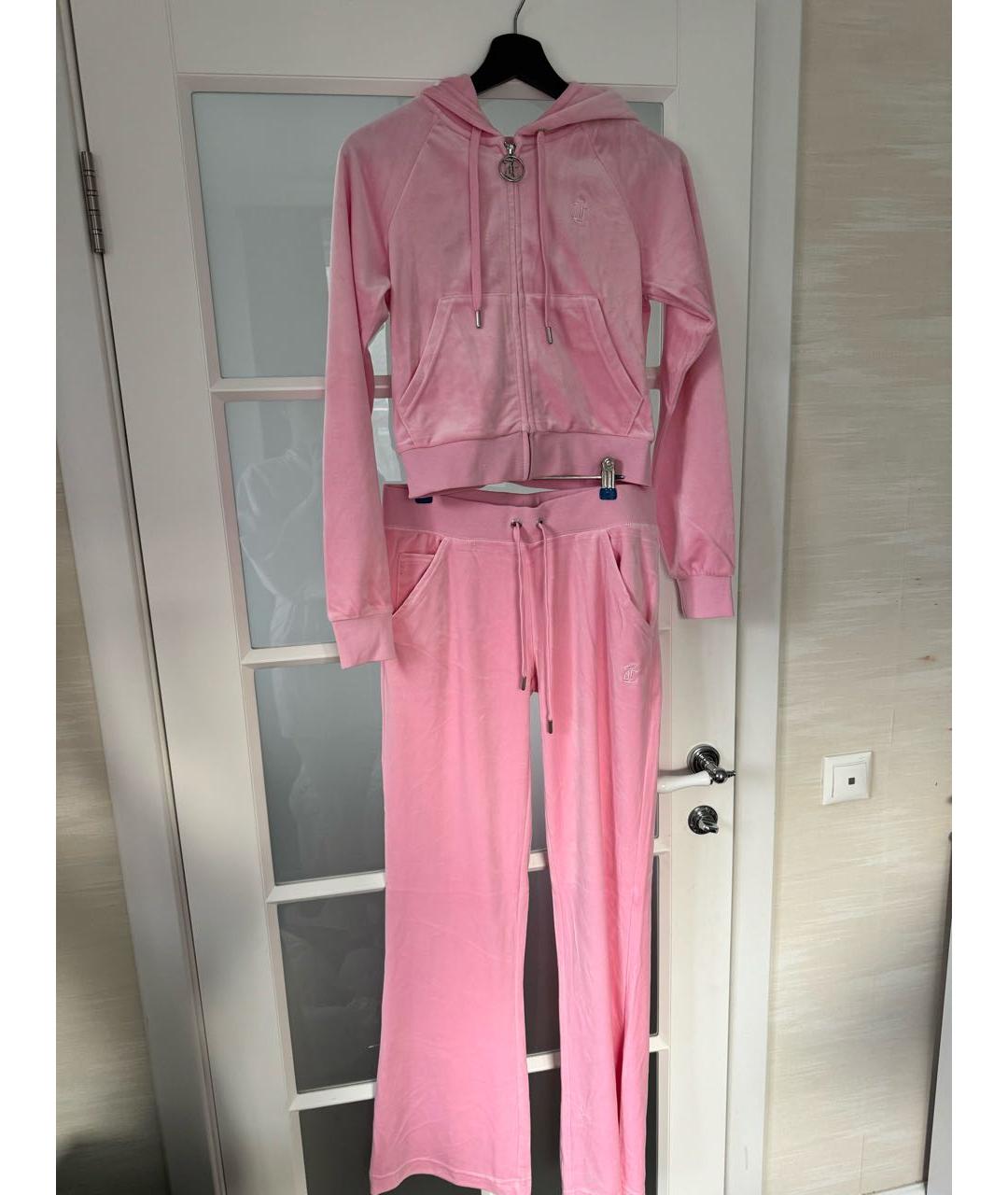 JUICY COUTURE Розовый полиэстеровый костюм с брюками, фото 9
