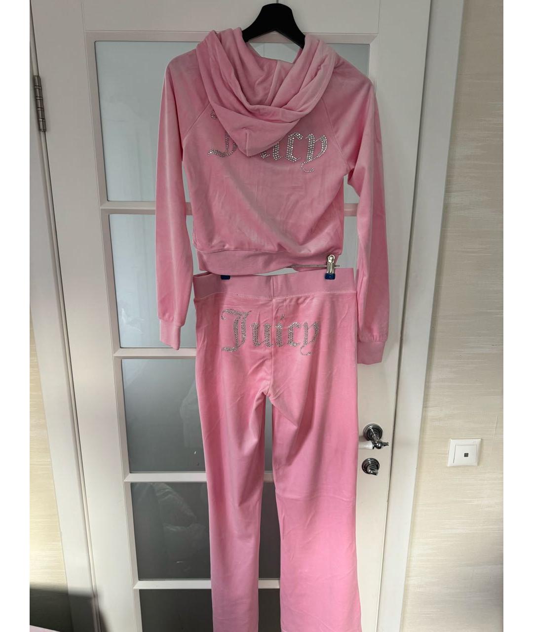 JUICY COUTURE Розовый полиэстеровый костюм с брюками, фото 2