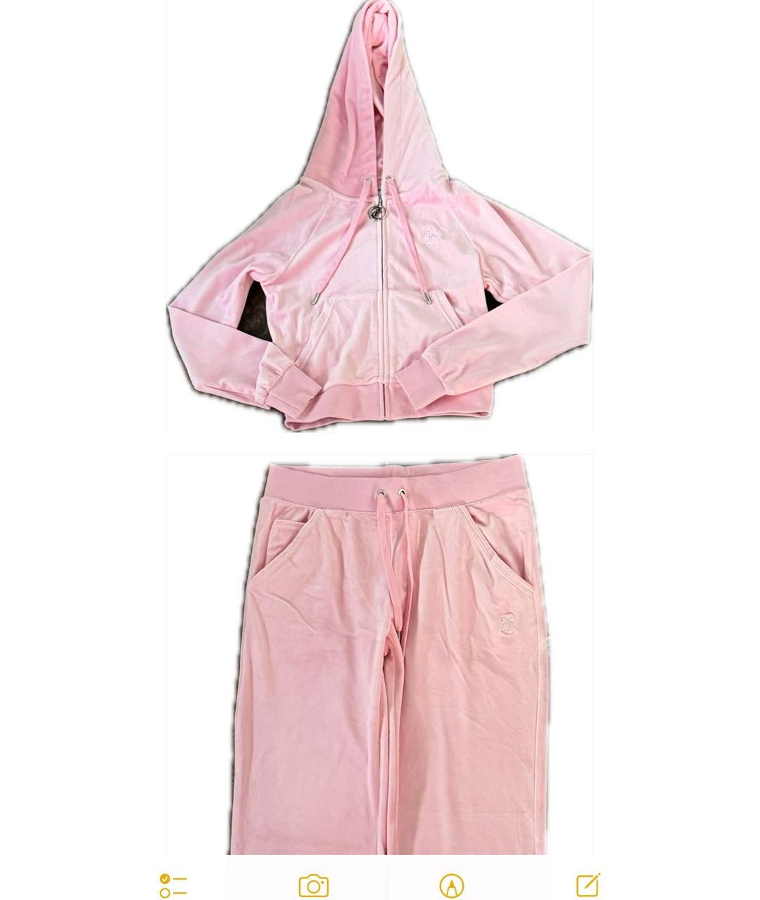 JUICY COUTURE Розовый полиэстеровый костюм с брюками, фото 6