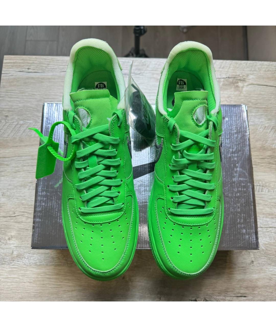 NIKE X OFF-WHITE Зеленые низкие кроссовки / кеды, фото 3