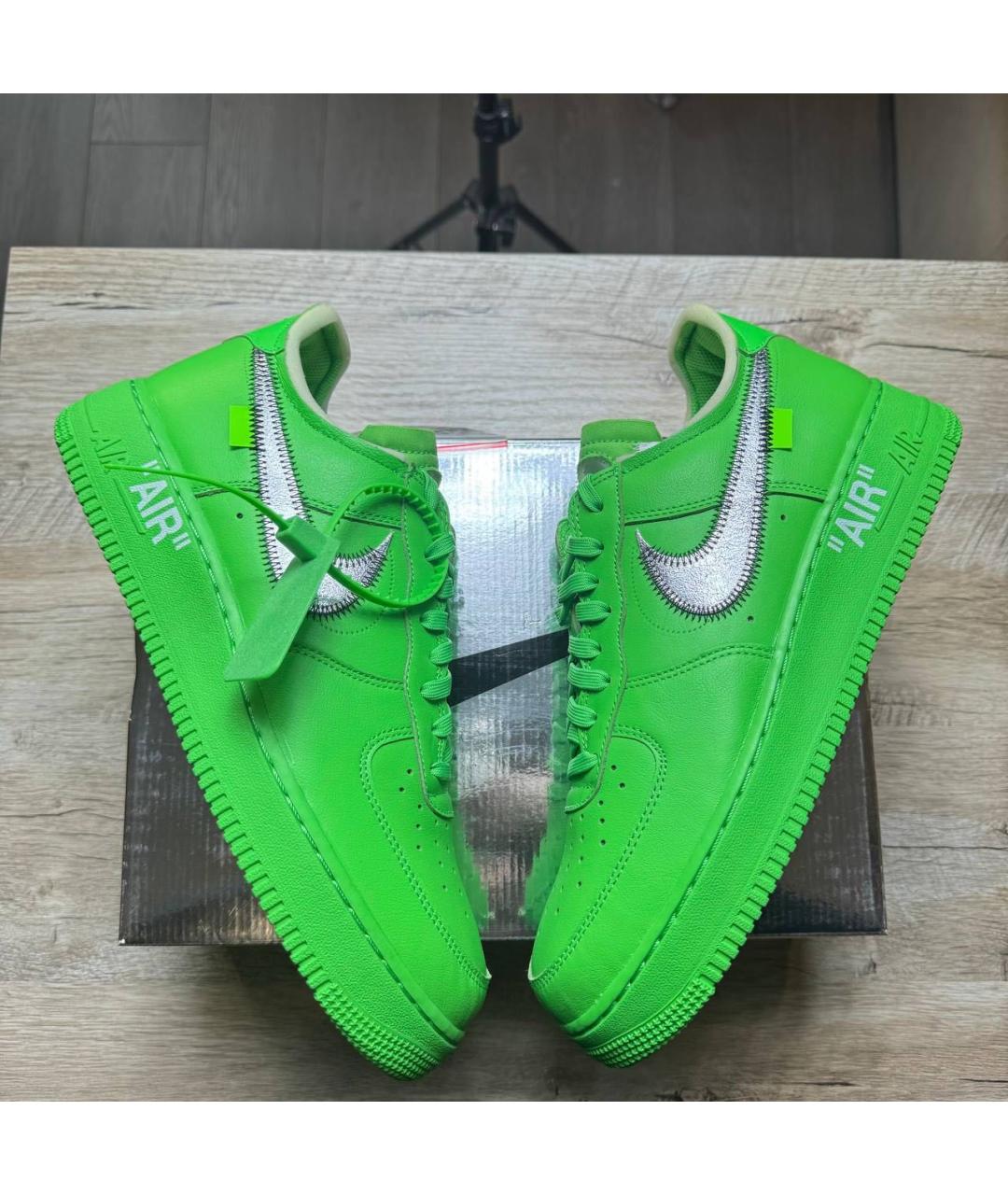 NIKE X OFF-WHITE Зеленые низкие кроссовки / кеды, фото 7