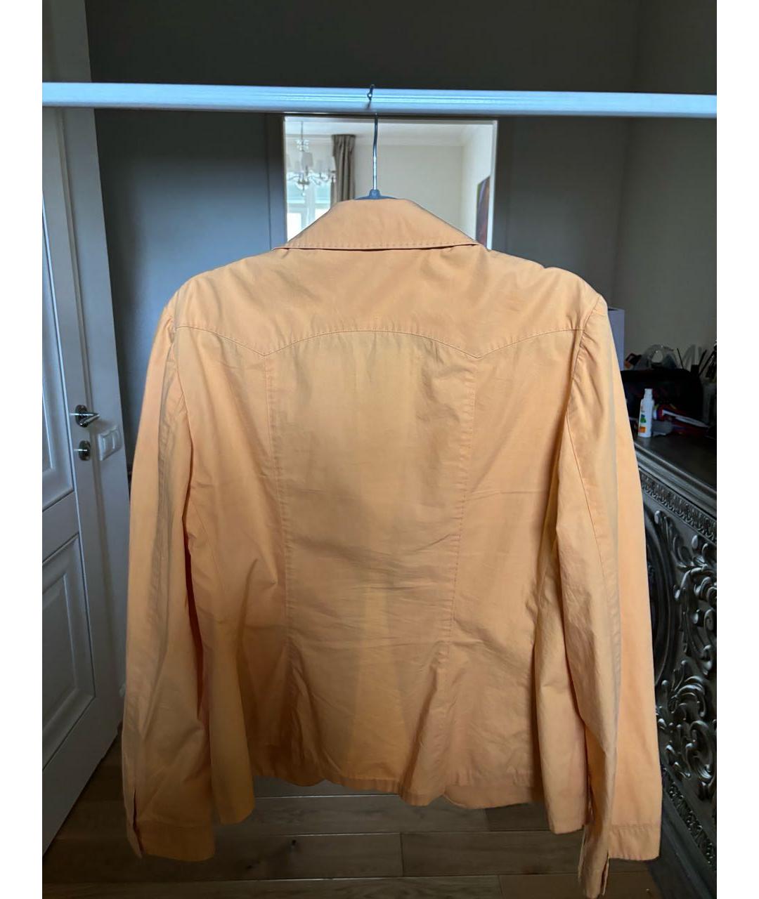 BRIONI Оранжевый хлопковый жакет/пиджак, фото 2