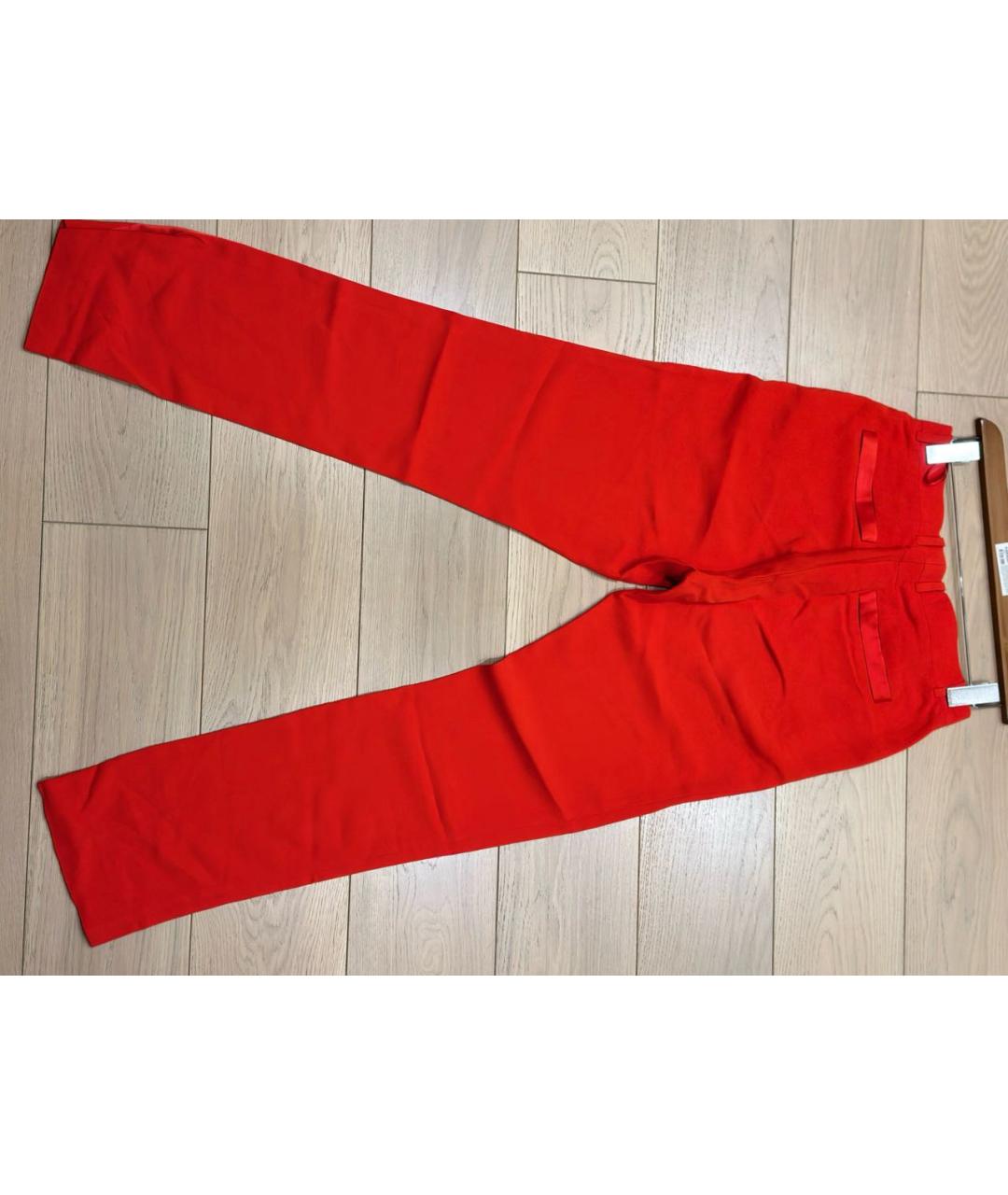 GIVENCHY Красные вискозные брюки узкие, фото 2