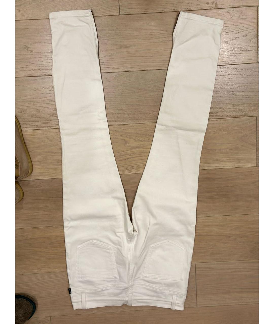 TOM FORD Белые хлопковые джинсы слим, фото 2