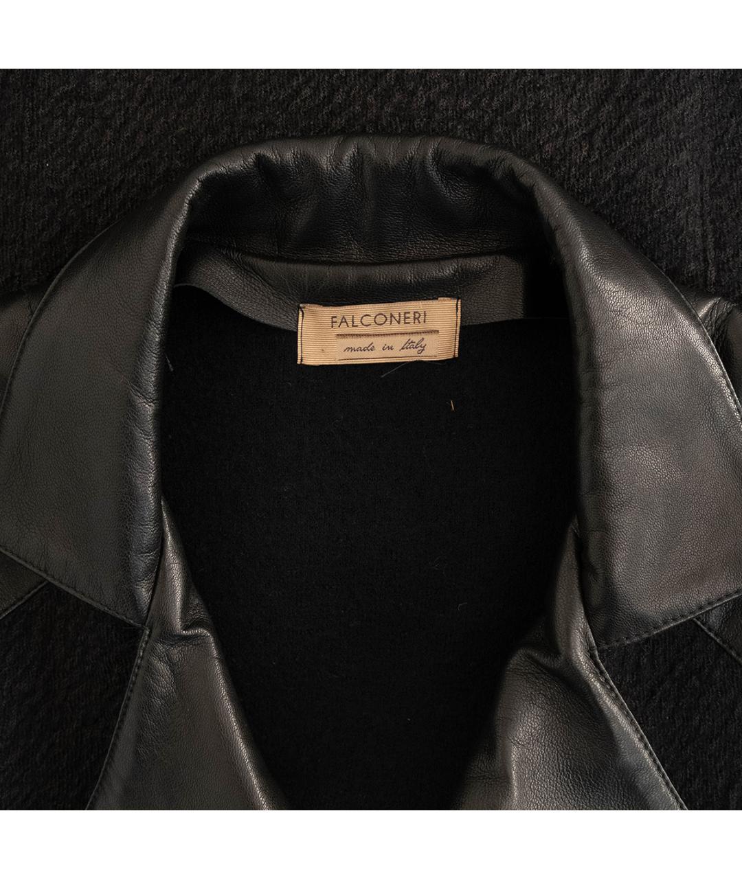 FALCONERI Черная шерстяная куртка, фото 3