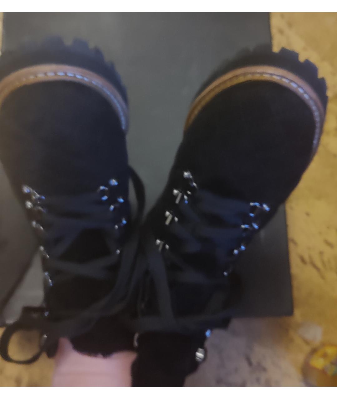LOLA CRUZ Черные замшевые ботинки, фото 3
