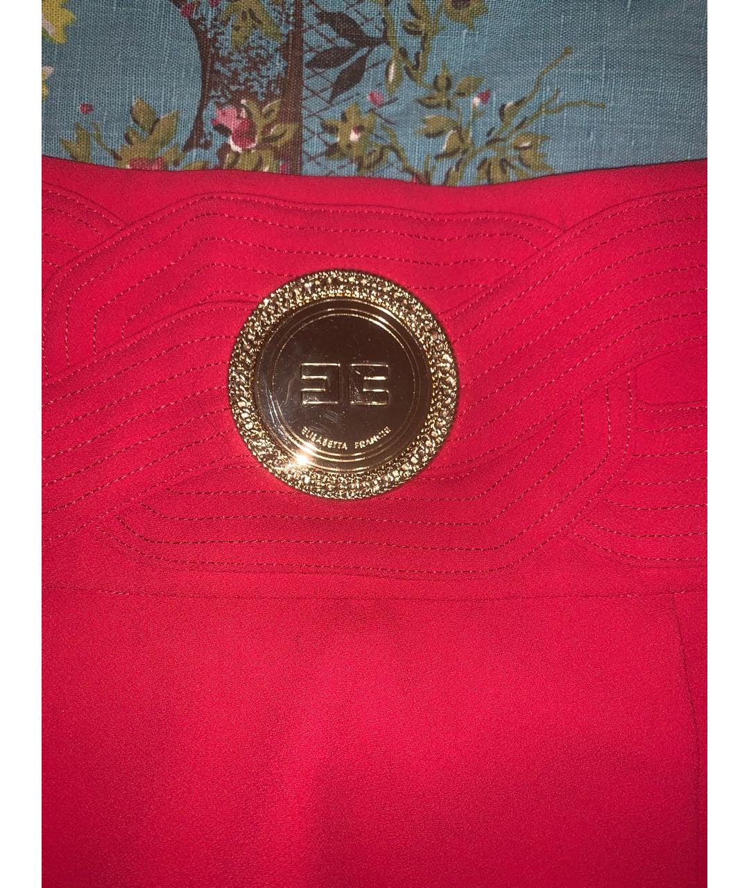 ELISABETTA FRANCHI Красная юбка мини, фото 2