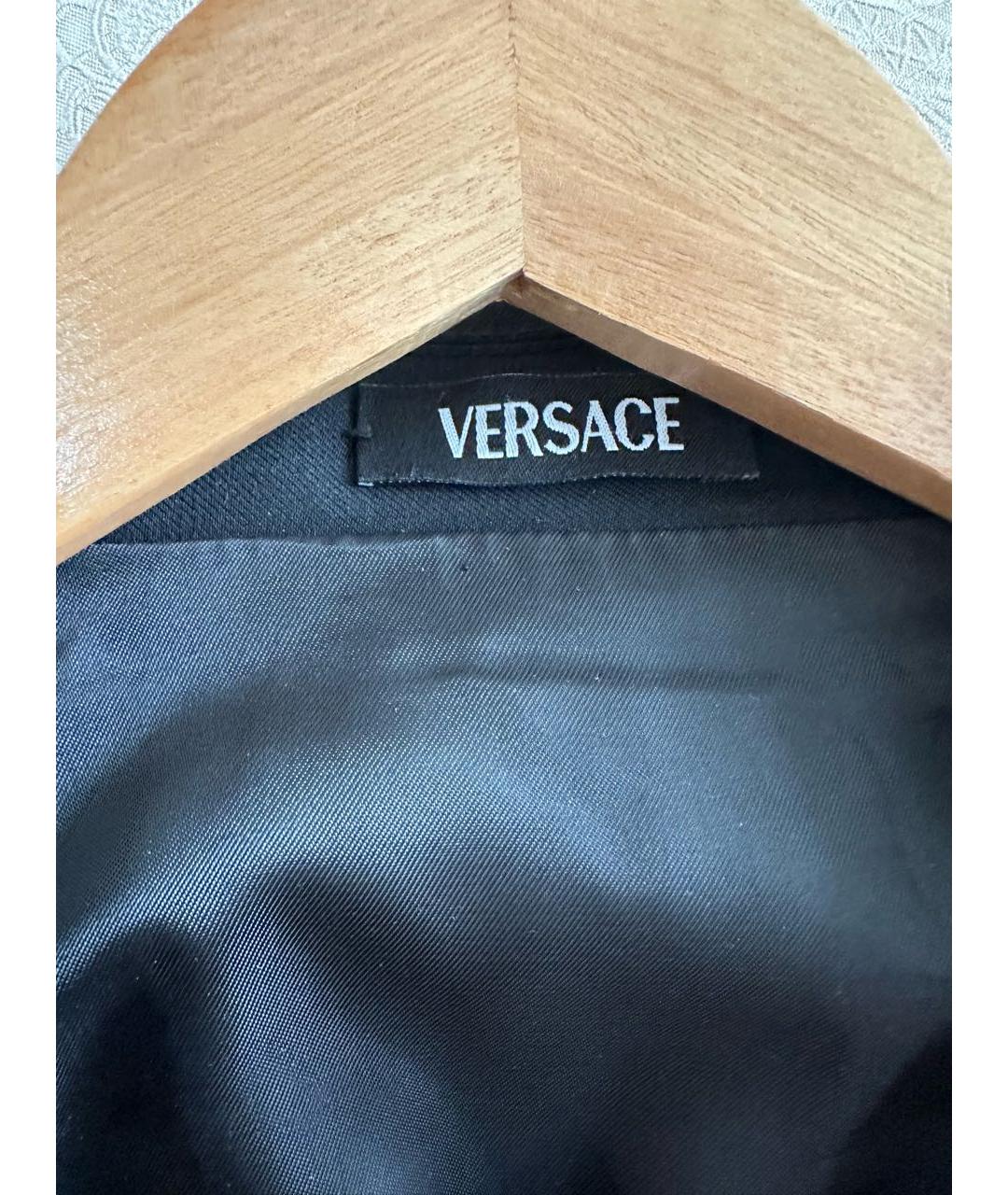 VERSACE Черный вискозный жилет, фото 3