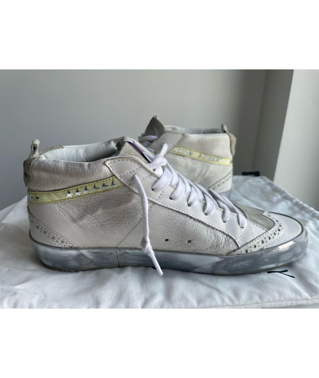 GOLDEN GOOSE DELUXE BRAND Белые кожаные кеды, фото 6