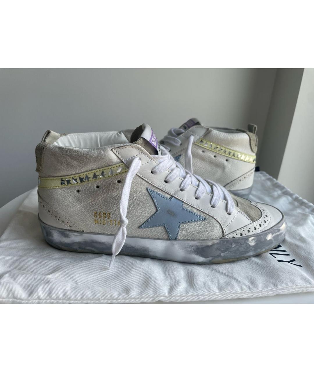 GOLDEN GOOSE DELUXE BRAND Белые кожаные кеды, фото 9