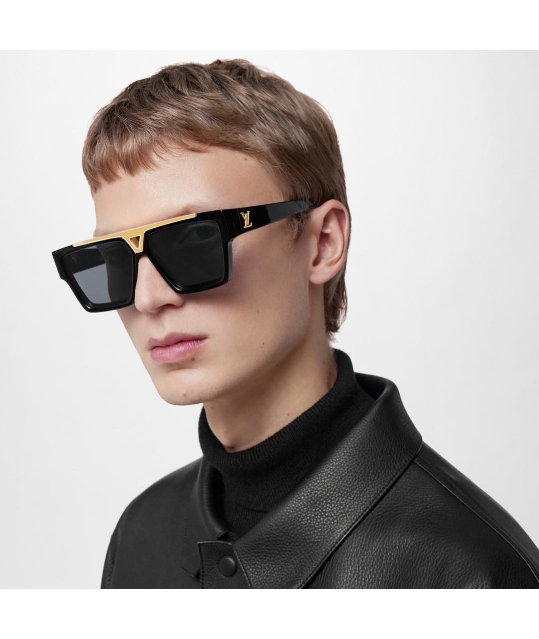LOUIS VUITTON Черные пластиковые солнцезащитные очки, фото 3