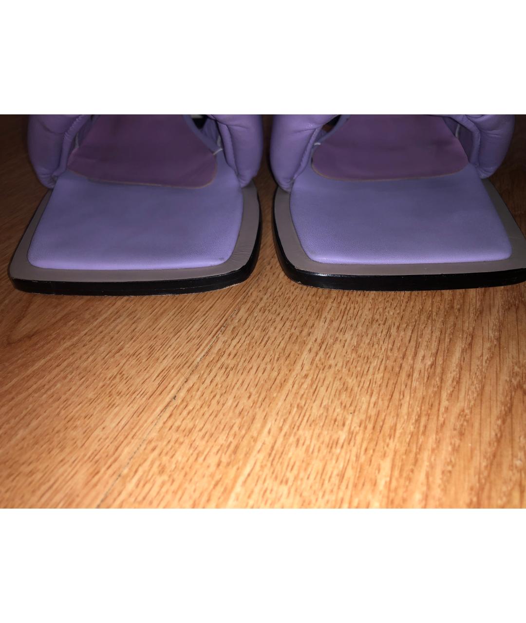 YUUL YIE Фиолетовые кожаные мюли, фото 2