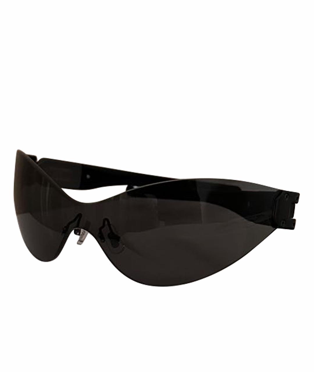MAISON MARGIELA Черные металлические солнцезащитные очки, фото 1