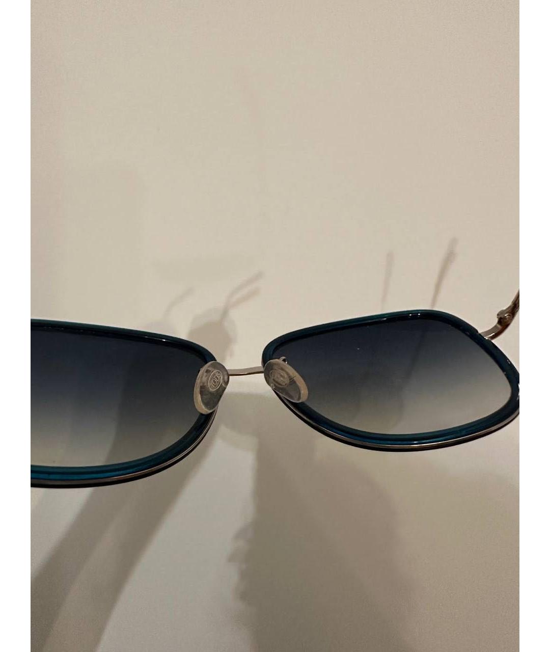 TOD'S Синие пластиковые солнцезащитные очки, фото 5