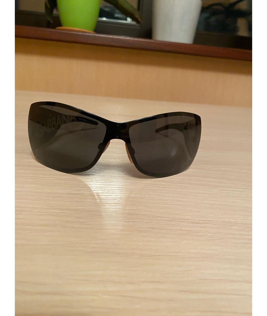 DOLCE&GABBANA Черные пластиковые солнцезащитные очки, фото 8