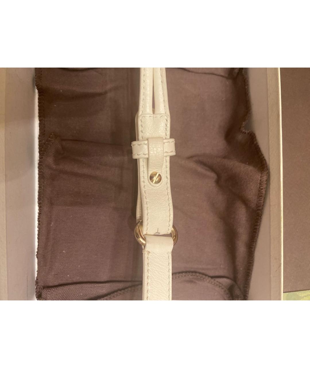 CELINE PRE-OWNED Белый кожаный ремень, фото 2