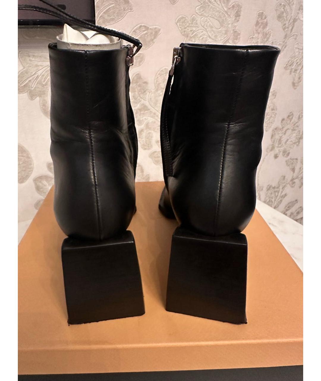 NO. 21 Черные кожаные ботинки, фото 4
