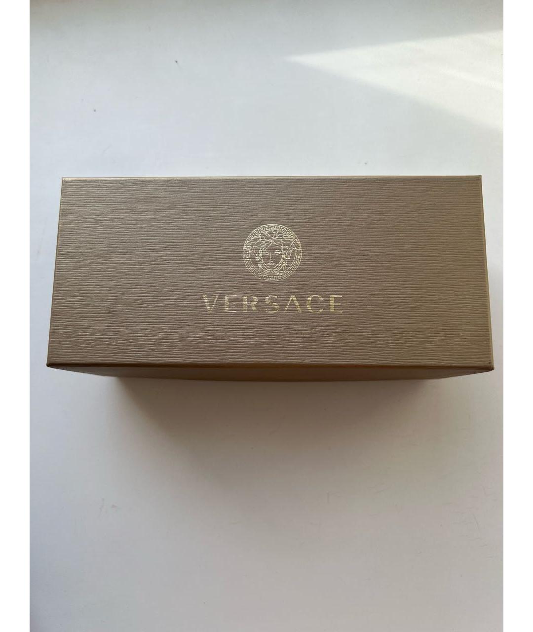 VERSACE Черные пластиковые солнцезащитные очки, фото 4