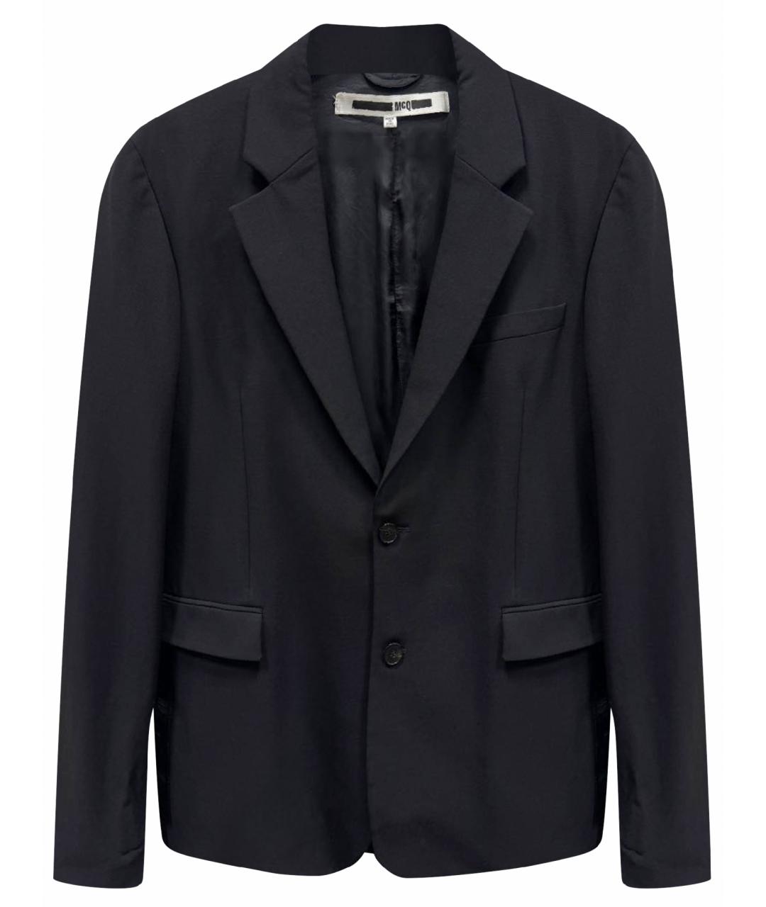 MCQ ALEXANDER MCQUEEN Черный шерстяной пиджак, фото 1
