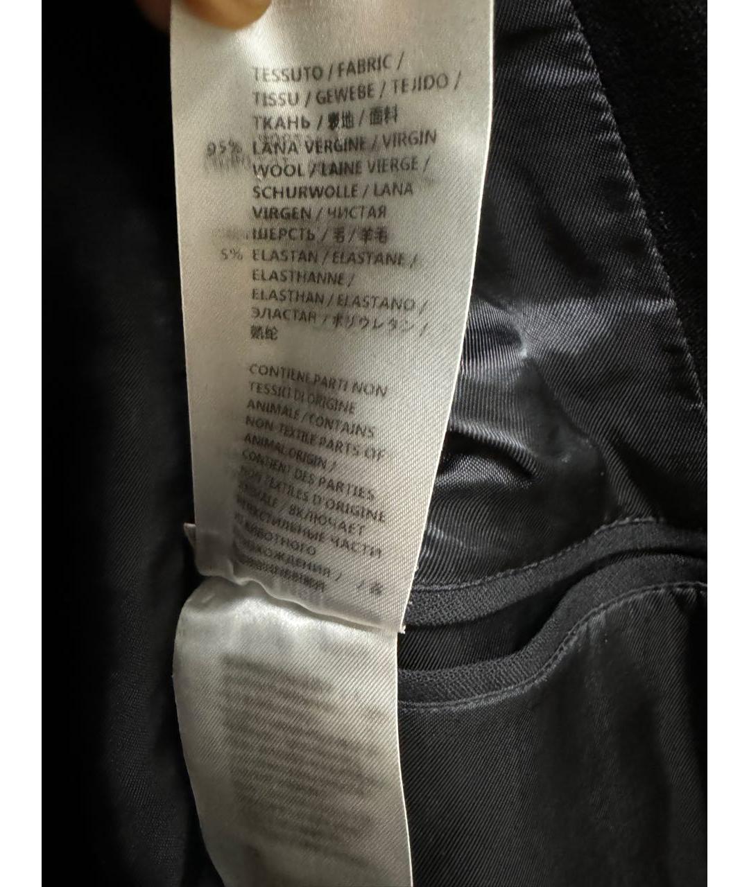 MCQ ALEXANDER MCQUEEN Черный шерстяной пиджак, фото 8